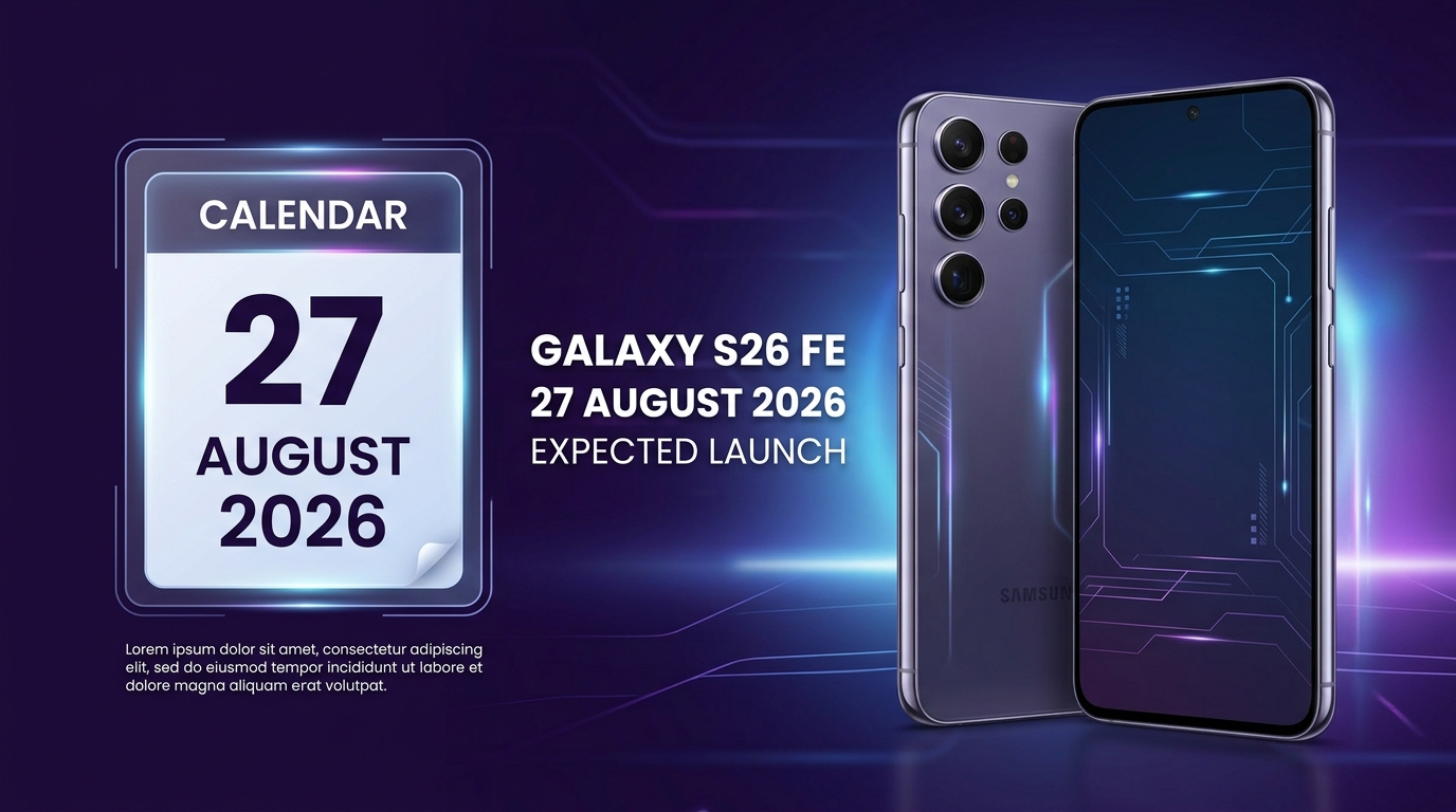 Samsung Galaxy S26 FE launch date 27 August 2026