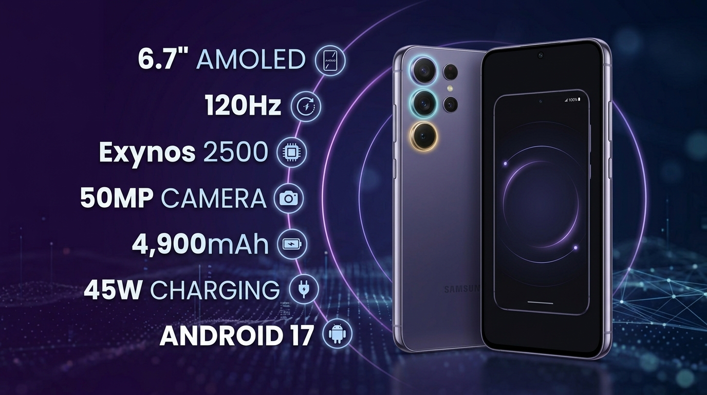 Samsung Galaxy S26 FE 2026 expected specifications